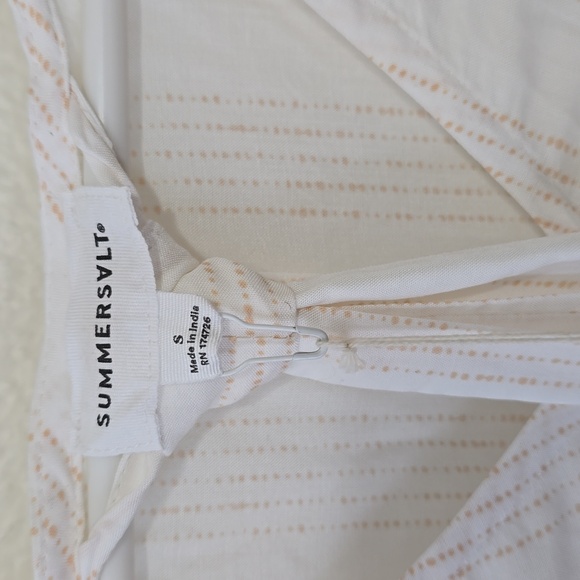 Summersalt White, Striped Maxi Dress Coverup S - Picture 4 of 9